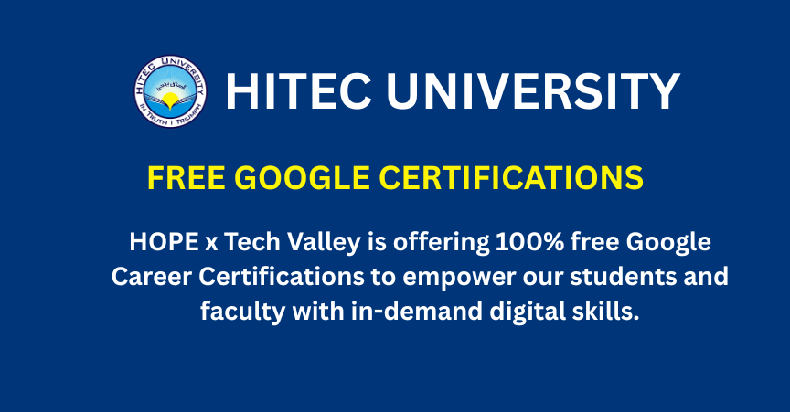 HOPE x Tech Valley: Free Google Career Certifications