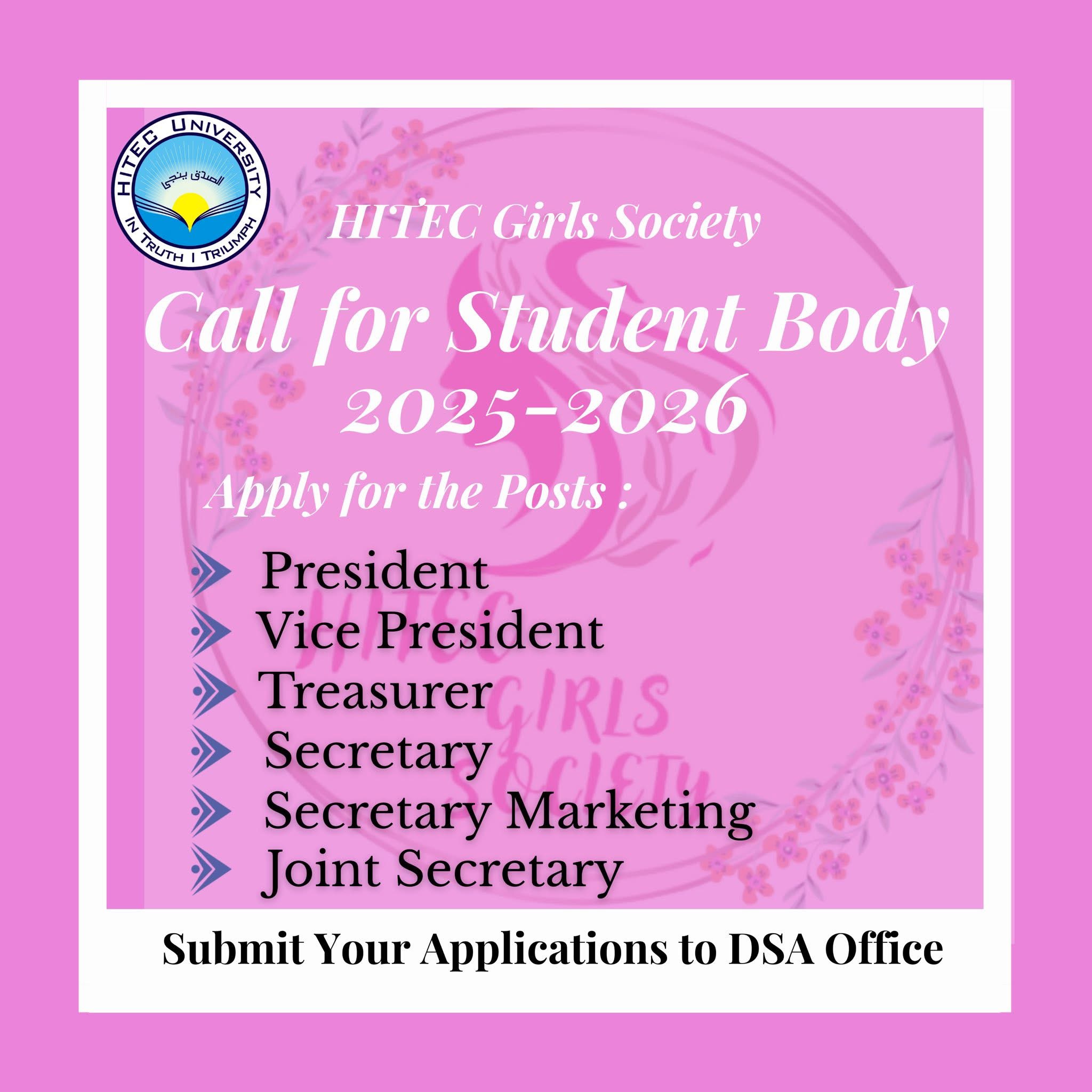 𝐂𝐚𝐥𝐥 𝐟𝐨𝐫 𝐒𝐭𝐮𝐝𝐞𝐧𝐭 𝐁𝐨𝐝𝐲 𝐑𝐞𝐩𝐫𝐞𝐬𝐞𝐧𝐭𝐚𝐭𝐢𝐯𝐞𝐬 